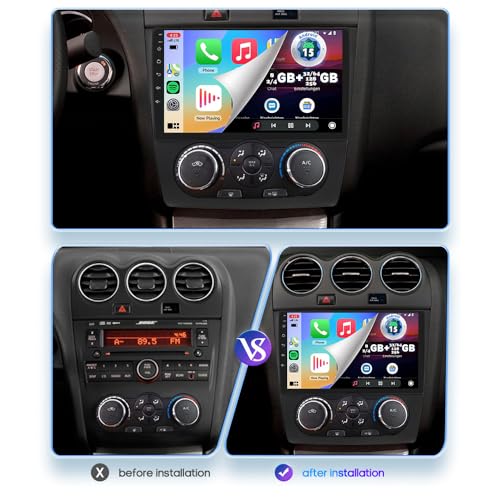 Radio 2 DIN YLOXFW Android 15.0 para Teana 2008-2012 con GPS de 9'' 2