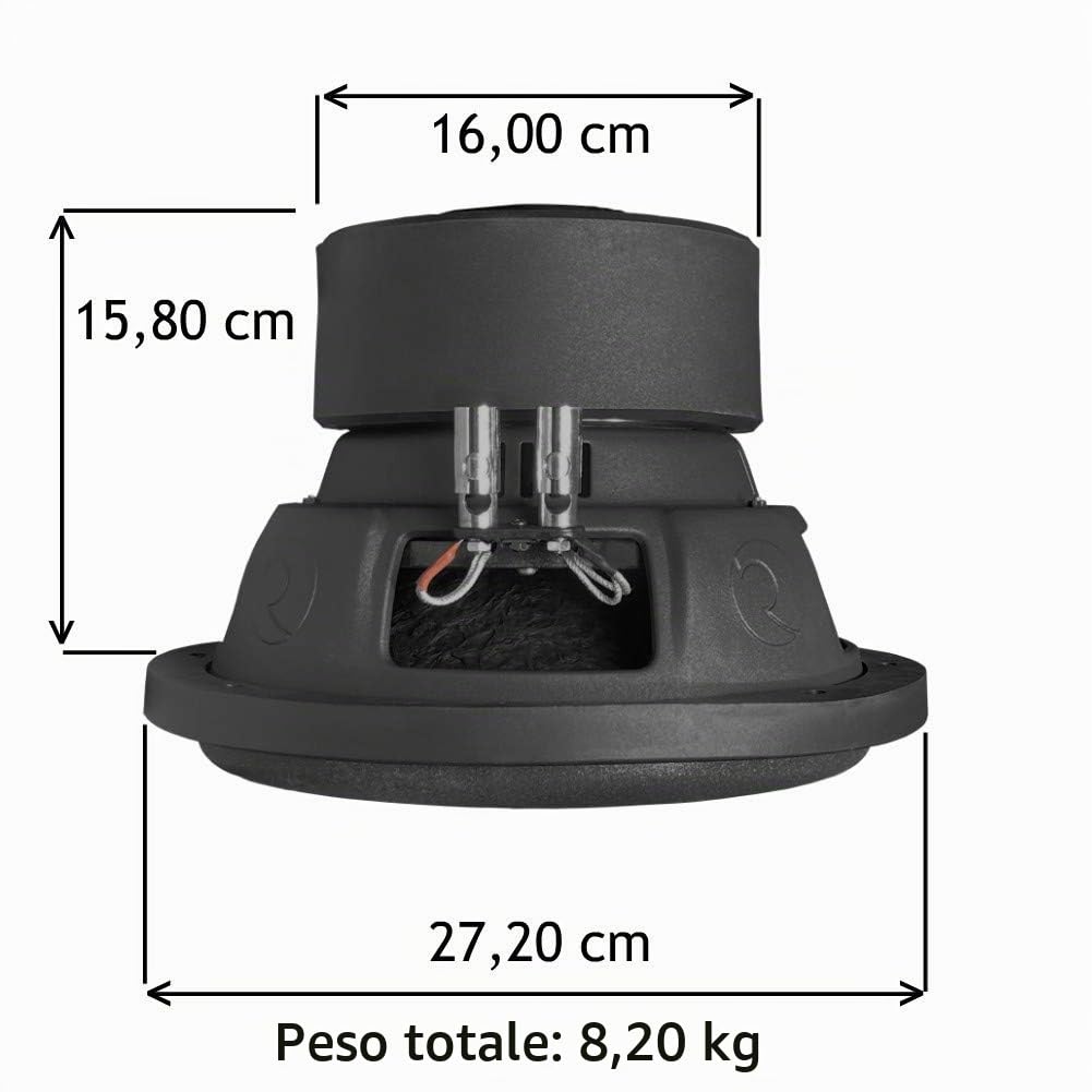 INDY 1 SUBWOOFER PER BASS FACE INDYS10/2 S10/2 25,00 cm 250 mm 10" doppia bobina dvc 2+2 ohm 1000 watt rms 2000 watt max auto, 1 pezzo