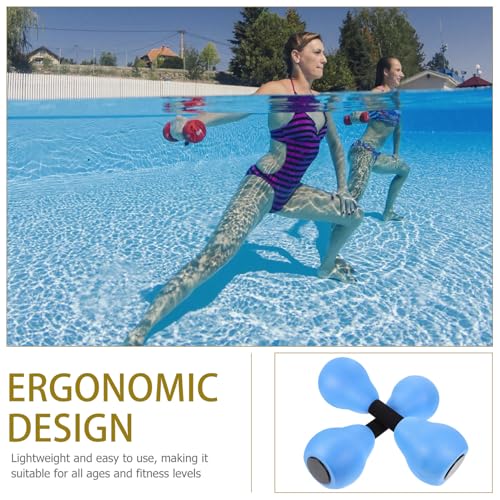 Mancuernas de agua para ejercicio en piscina 2 piezas miniatura 2