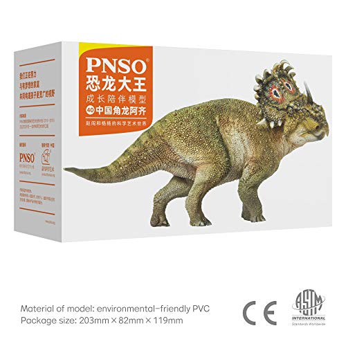 Image of PNSO Prehistoric Dinosaur Models: 40 A-Qi the Sinoceratops