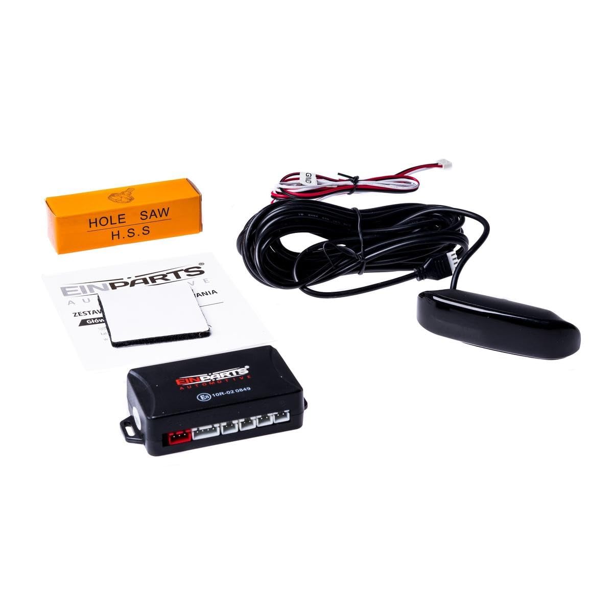 EINPARTS EPP8100 BLACK Satz Einparkhilfe mit akustischem Alarm Vorne und Hinten schwarz