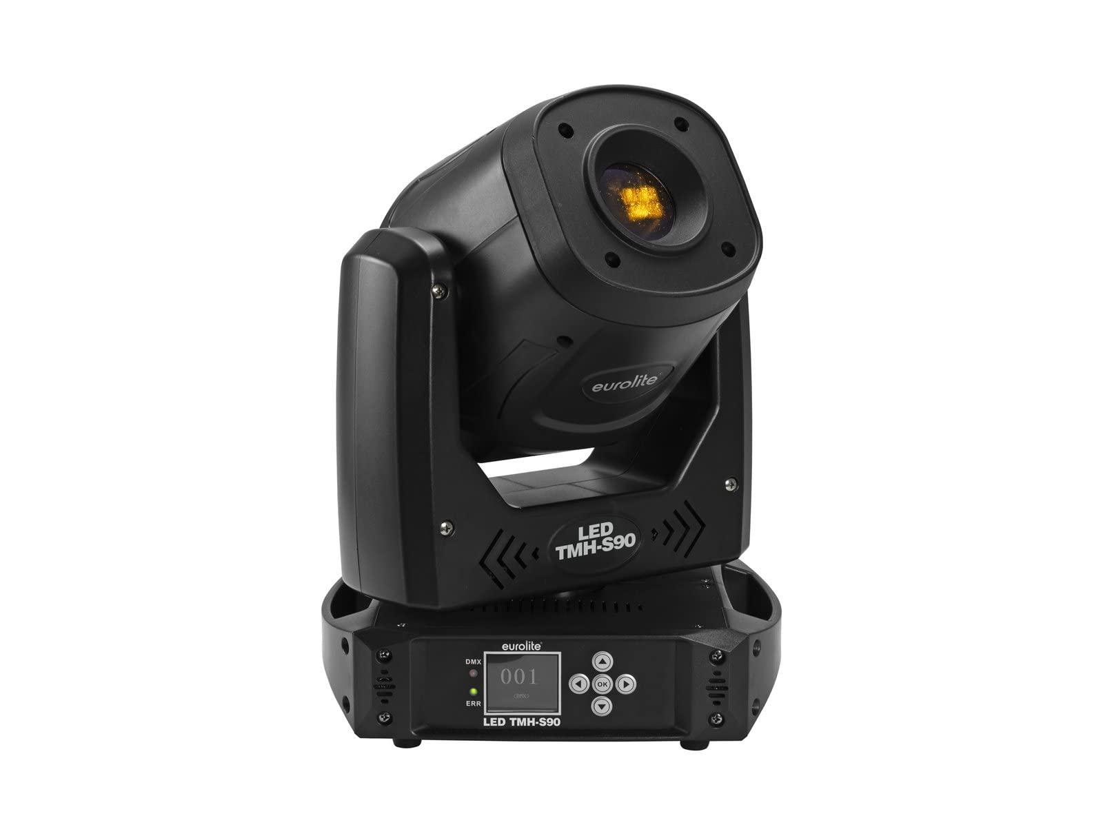 EUROLITE LED TMH-S90 Moving-Head Spot | LED-Moving-Head Spot mit Farbrad, statischem und rotierendem Goborad, Prisma und Fokus