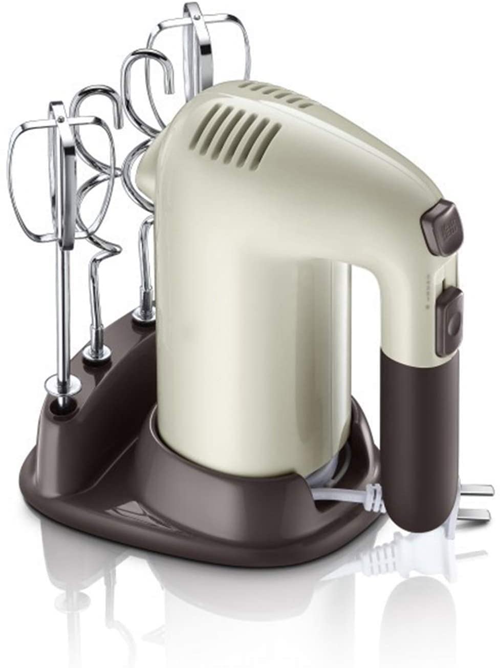 Hand Mixer Electric 5-Speed 200W Power Handheld Mixer 4 Stainless Steel Accessories Kitchen Mixer Handheld for Egg Cake