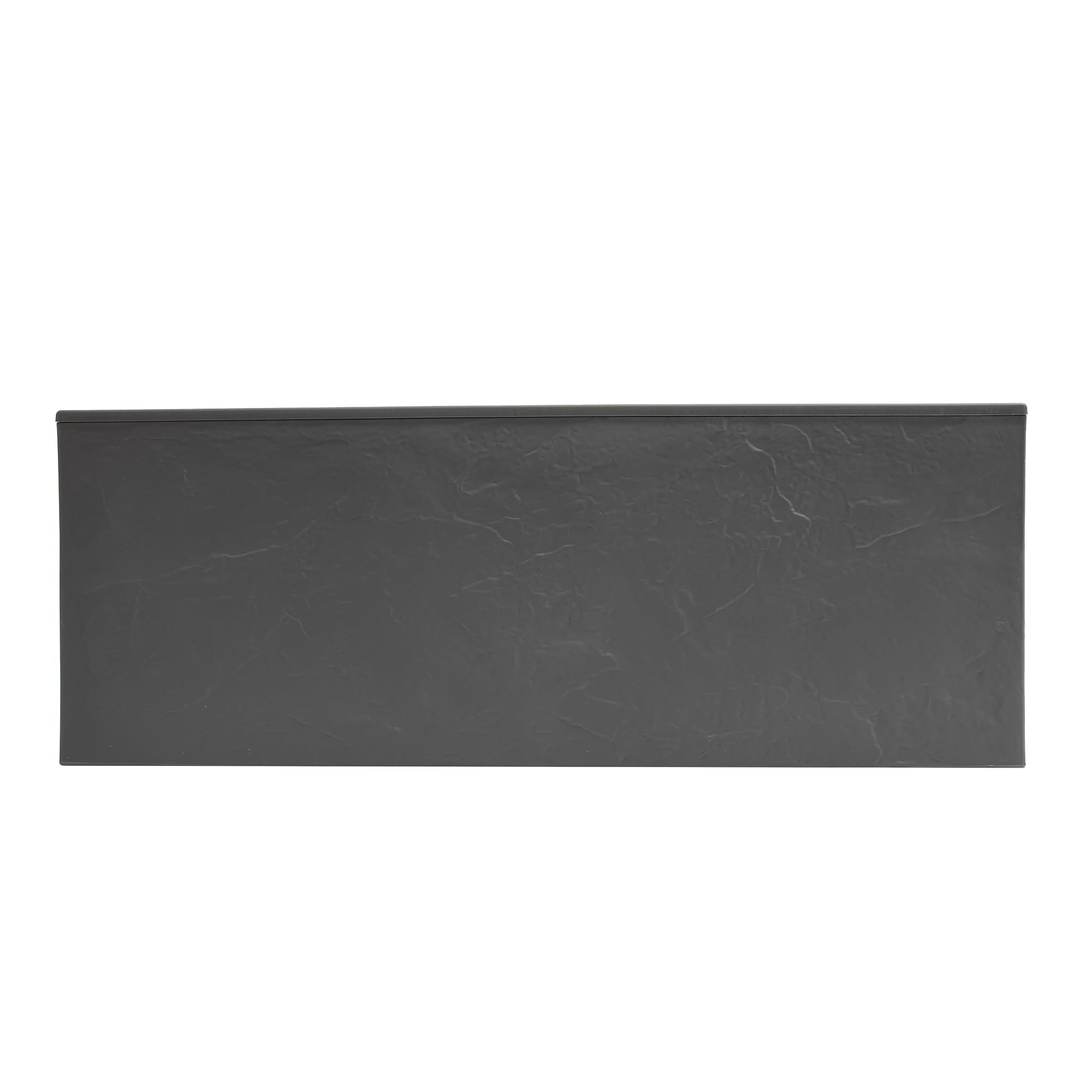 EDA - Balconera Volcania'Up 25 L - Decorazione Imitazione Pietra - Parete Singola - Area di ritenzione idrica - 59 x 19,5 x 22,8 cm - Grigio Antracite