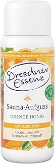 Dresdner Essenz Sauna-Aufguss Orange Honig 250 ml | harmonisierende Sauna | ausgleichend und entspannend mit Orangen- und Honigduft sowie Minzöl | vegan