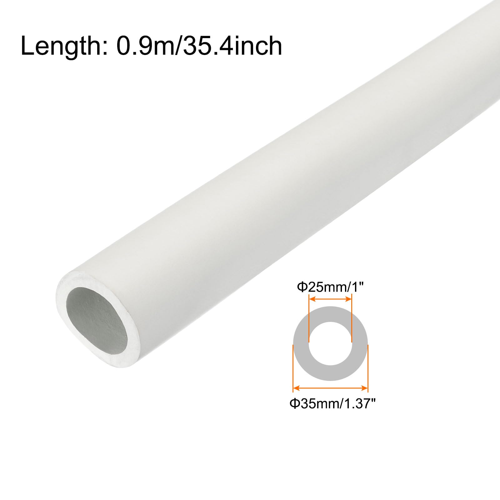 Rebower 25mm ID Pipe Insulation Tubing 5mm Thick Heat Preservation Foam Tube - Image 2