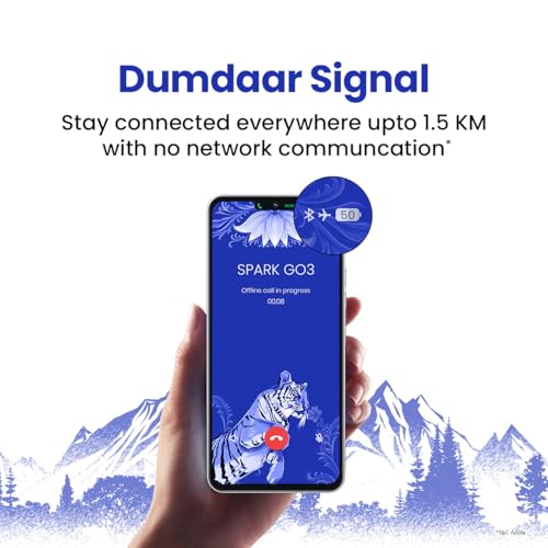 Image of Tecno Spark Go 3 (Titanium Grey, 4GB+64GB | Super Durability Drop Resistant & IP64 Rated| Make Calls Without Network* |Ella Al in Your Own Language| Super Smooth 120Hz 6.74 inch Display |5000mAh Battery