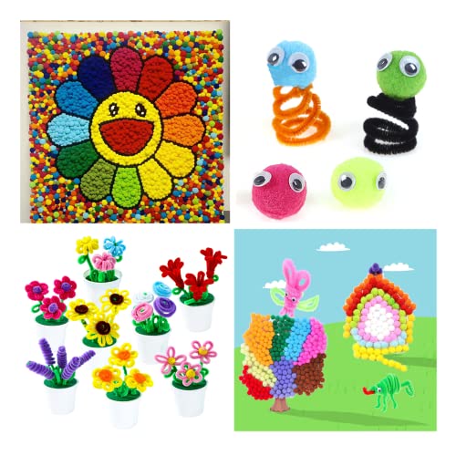 Scovolini Multicolori, Pompon in Filo di Ciniglia