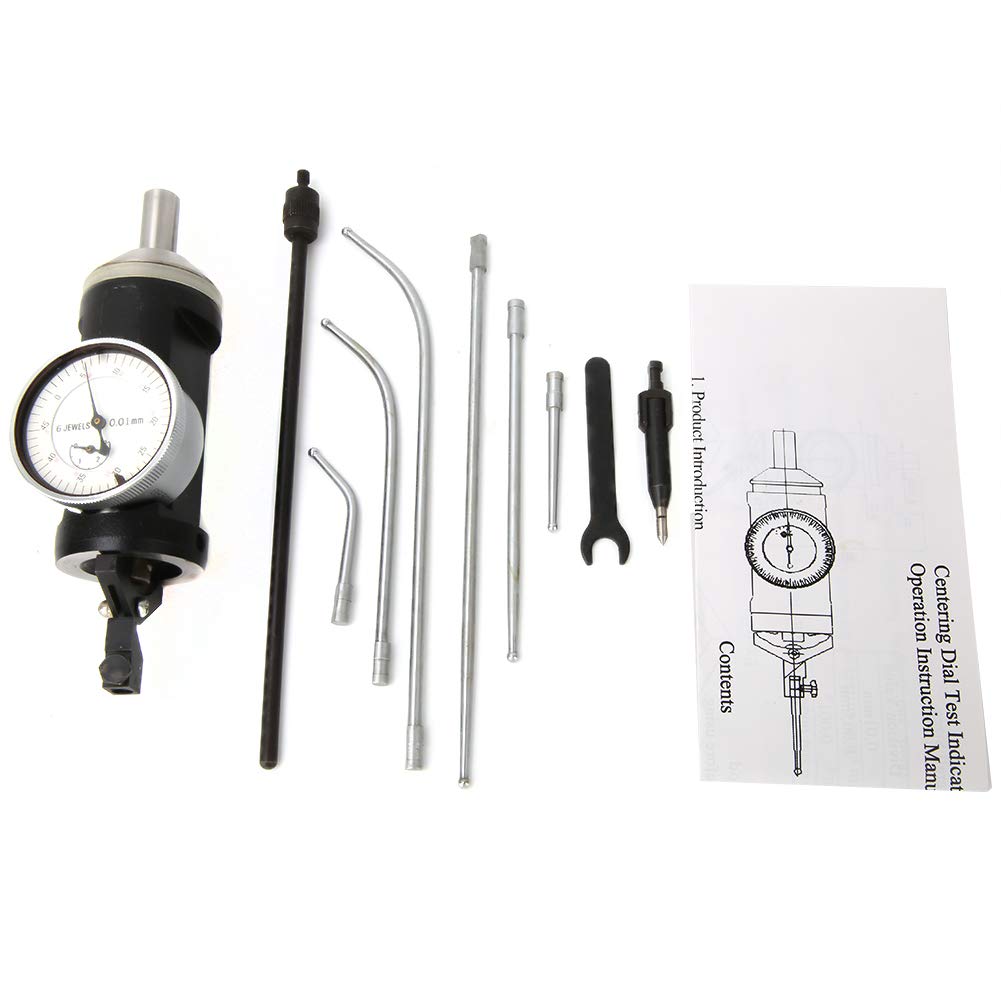 Herramienta de Medición de Posicionamiento de 0-3 mm, Indicador de Centrado Calibrador de Dial de Prueba de Centrado de 0,01 mm
