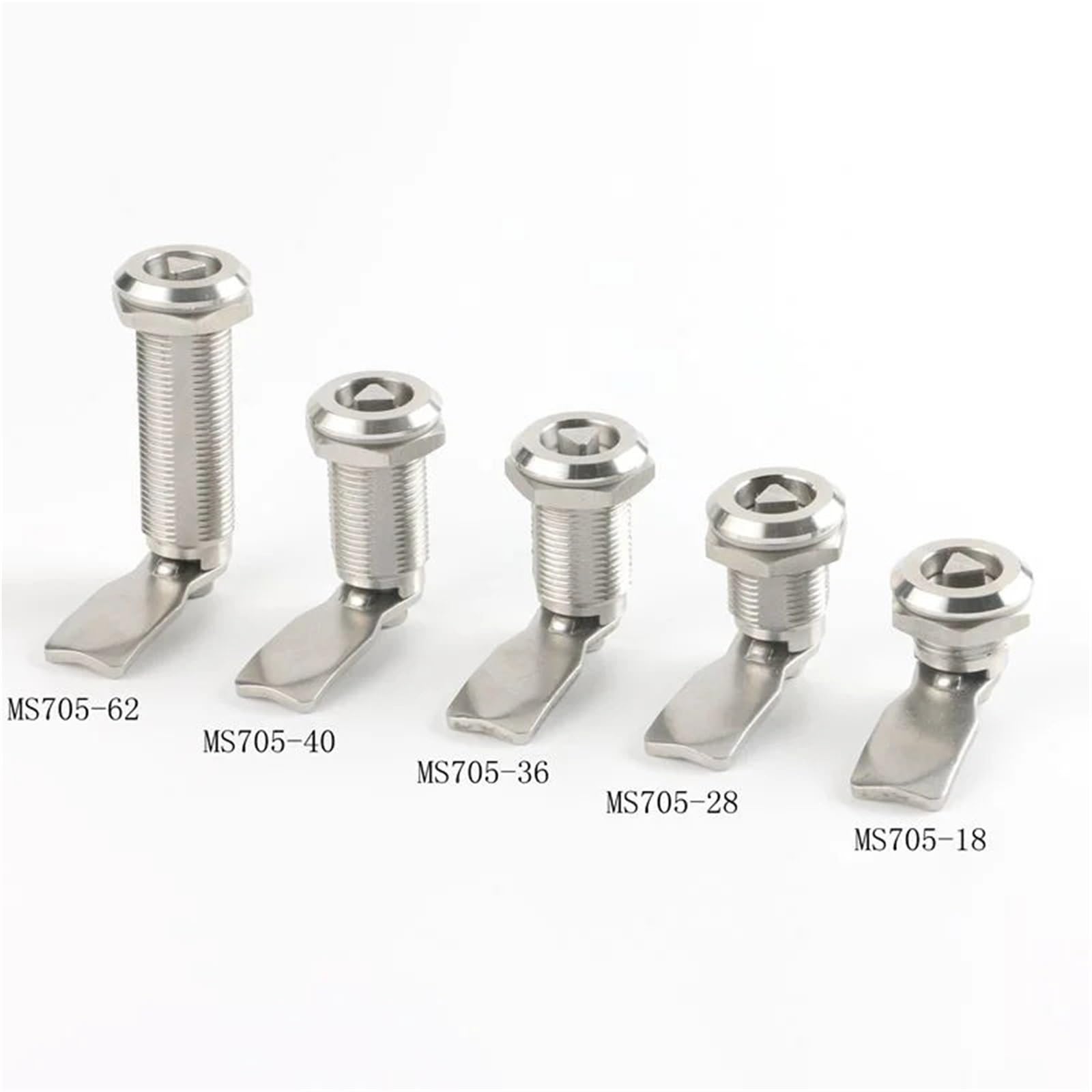 MS705 Leva de bloqueo triangular más larga con 1 llave 1 pieza(Sus304 Triangle,62mm)