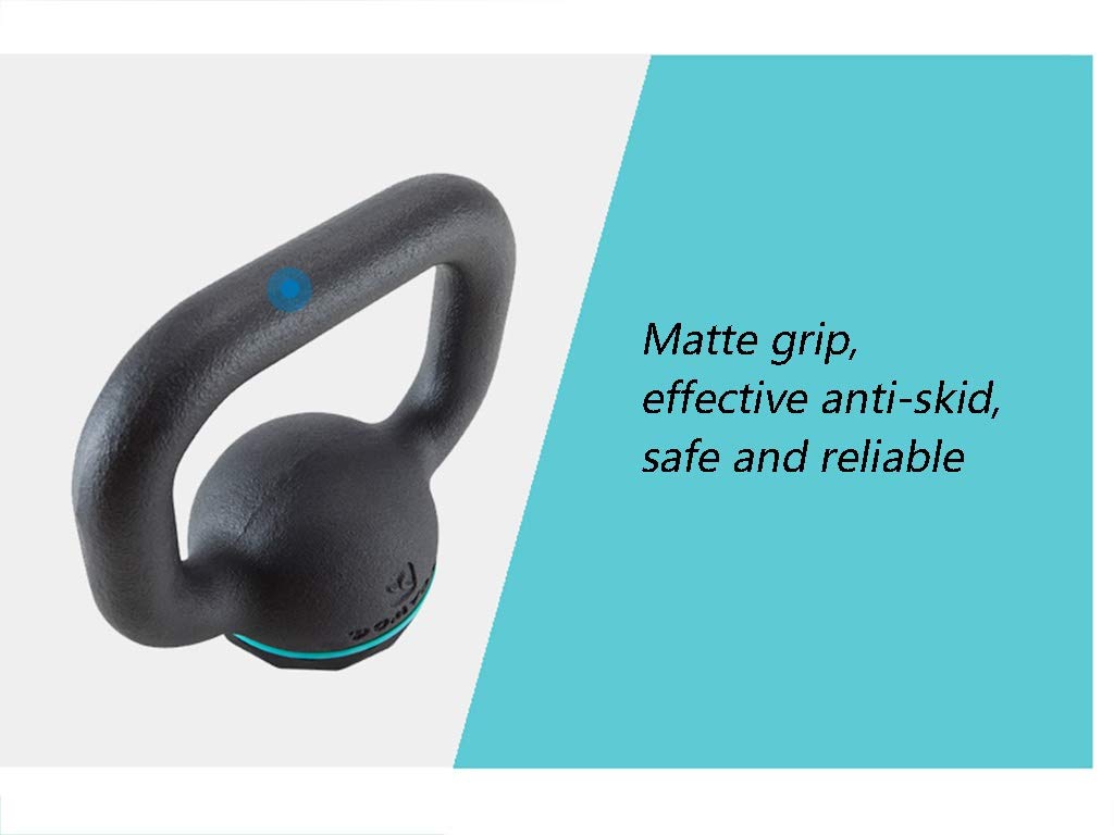 Kettlebell HUAHUA Ferro Solido, Fitness Base in Gomma, Men ‘s E Donne‘s Home Fitness Forza di Formazione, Pesi: 4kg, 8kg, 12kg (Size : 4kg)