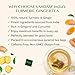 VAHDAM, Turmeric Ginger Herbal Tea Bags (100 Pyramid Tea Bags) Caffeine Free, Non GMO, Gluten Free | 100% Pure Herbal Blend - Savory & Spicy | Plant-Based Tea Bags | Resealable Ziplock Pouch