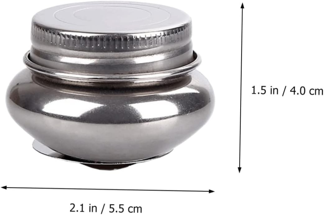 2Pcs Stainless Steel Brush Cleaner Bucket with Lid for Art Classes