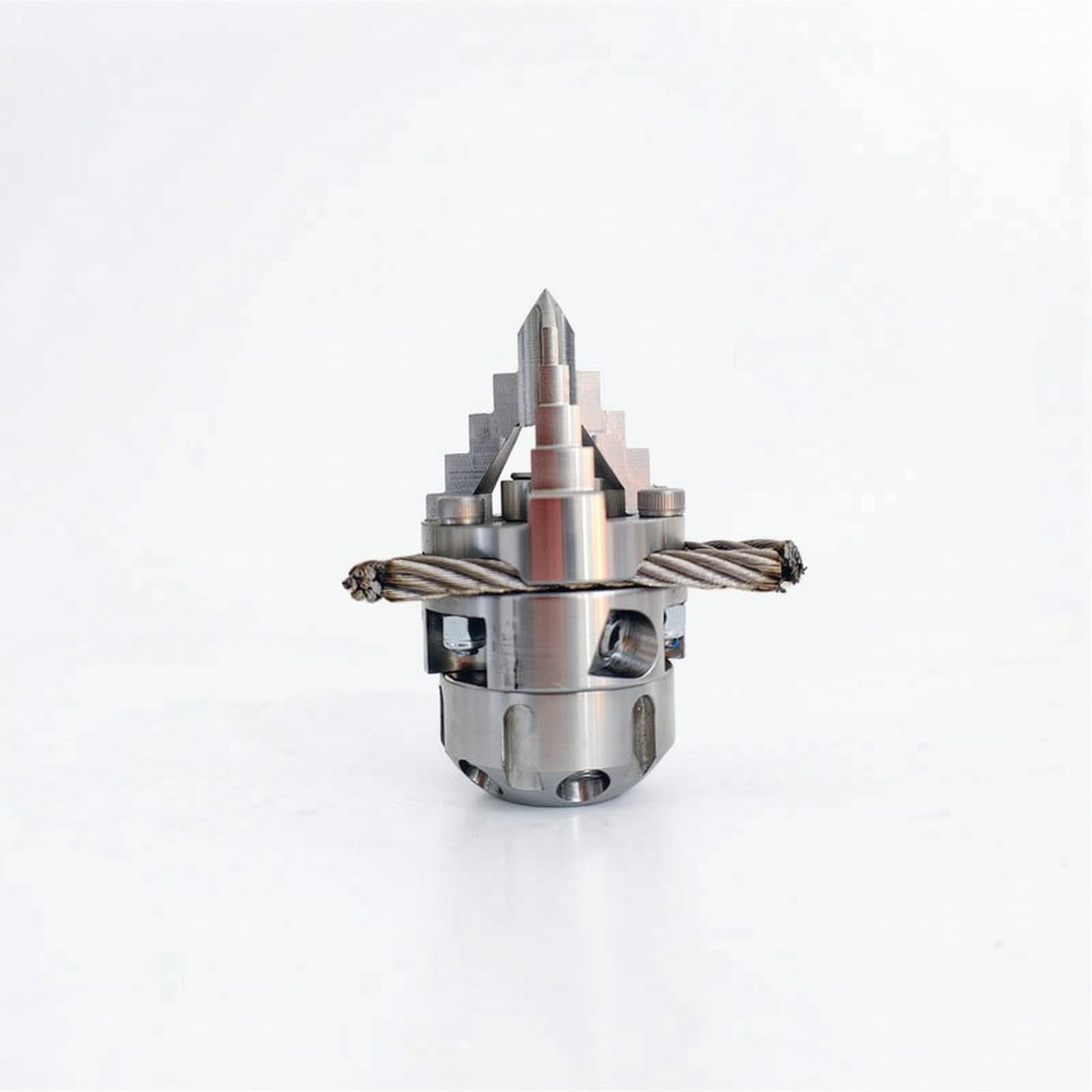 Ugello Alta Pressione Rotante Ugello Pulizia Tubazioni Ugello Spray Ugello Filettato Acciaio Inox 304 con Azione Rotativa a Catena per Copertura, 100L/Min, Spazzola, Filettatura Interna 1/2