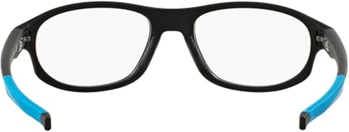 Miniatura 4 de Oakley Crosslink Strike OX8048-0156 - Lentes de anteojos, montura negra satinada de 2.205 in con lente de demostración transparente, Negro satinado