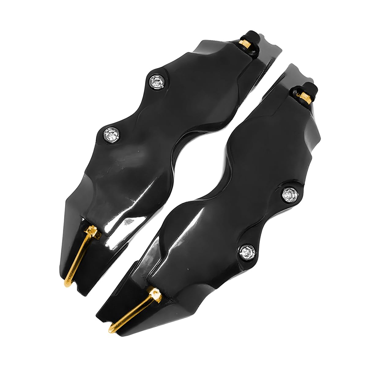 JNNJ 2 Pezzi Copri Pinza Freni Auto, 3D Pinze Freno per Ruota Auto per Mozzo Ruota, Resistenti Copri Pinza Freno Auto, Si Adatta Perfettamente Alla Superficie Della Pinza Freno Originale(Nero)