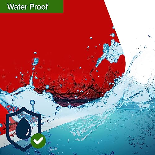 Señal de piscina Swim at Your Own Risk 24x30 pulgadas miniatura 7