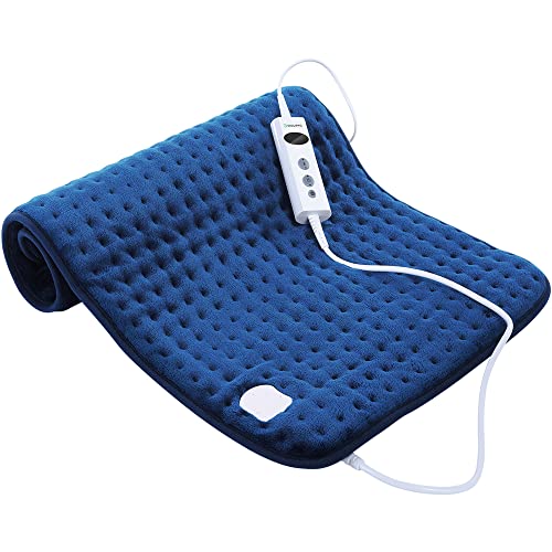 DISUPPO Heating Pad for Pain Relief, 17.7"Ã—33.5" Extra Large Electric Heating Pads for Cramps, Neck and Shoulders Relief,10 Heat Level Settings with10-90 Min Timer Auto-Off, Washable Heat Pad