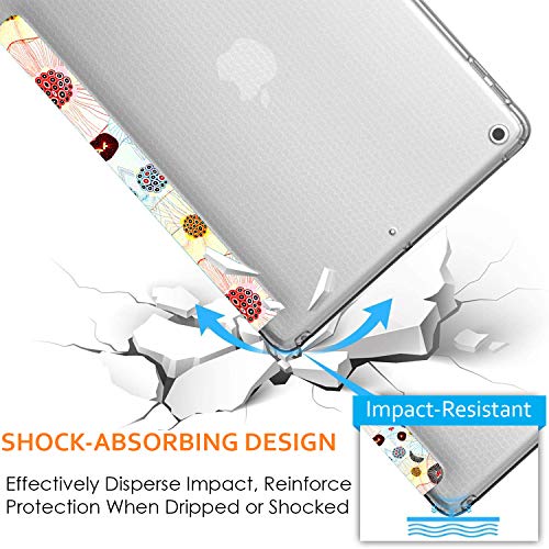 Image of DuraSafe Cases For Old Model iPad 3rd Gen 9.7 inch 2012 TPU Cover A1416 A1430 A1403 MC705HN /A MD328HN /A MD333HN /A MD336HN /A MC706HN /A MD329HN /A MD334HN /A MD337HN /A MD419HN /A MD416HN /A Printed Yarn Flowers