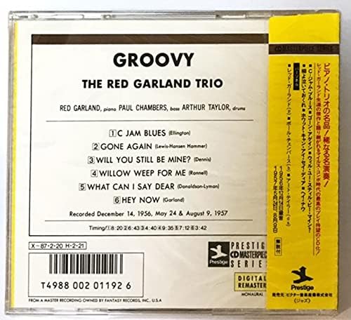 THE RED GARLAND TRIO RED GARLAND TRIO - Groovy - Disque CD