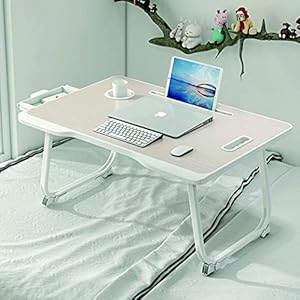 BAGZY Bedtafel, Opvouwbare Laptoptafel, Bedtafel Portable Lap Desk, Sofa Notebook Stand Lezen Houder, Opklapbare…