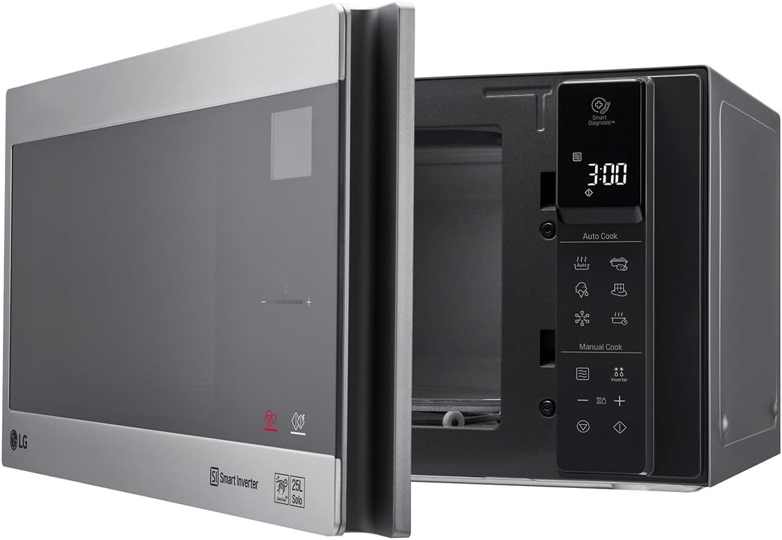 LG MS2595CIS micro-onde Comptoir Micro-ondes uniquement 25 L 1000 W Argent, Acier inoxydable