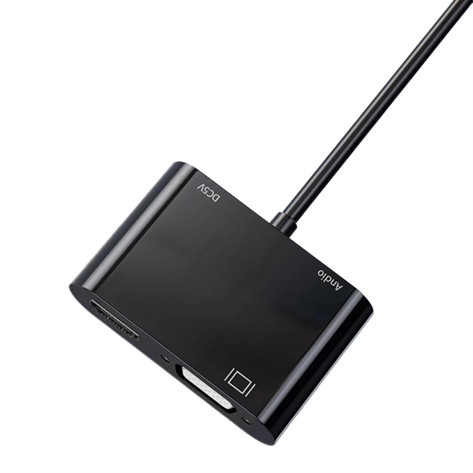 Câble Adaptateur convertisseur HDMI 4K * 2K vers VGA 4K * 2K HDMI Compatible Micro USB 3,5 mm Jack