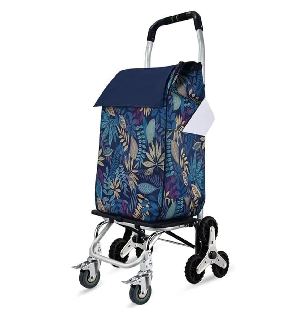 Shopping Trolley Shopping Cart Trolleys Household Bag With Wheels Folding Aluminum Handrail Utility Cart