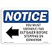 SignMission OSHA Notice Must Lockout Tag Out Baler Sign with Symbol | Decal | Protect Your Business, Work Site | ?Made in The USA, Landscape