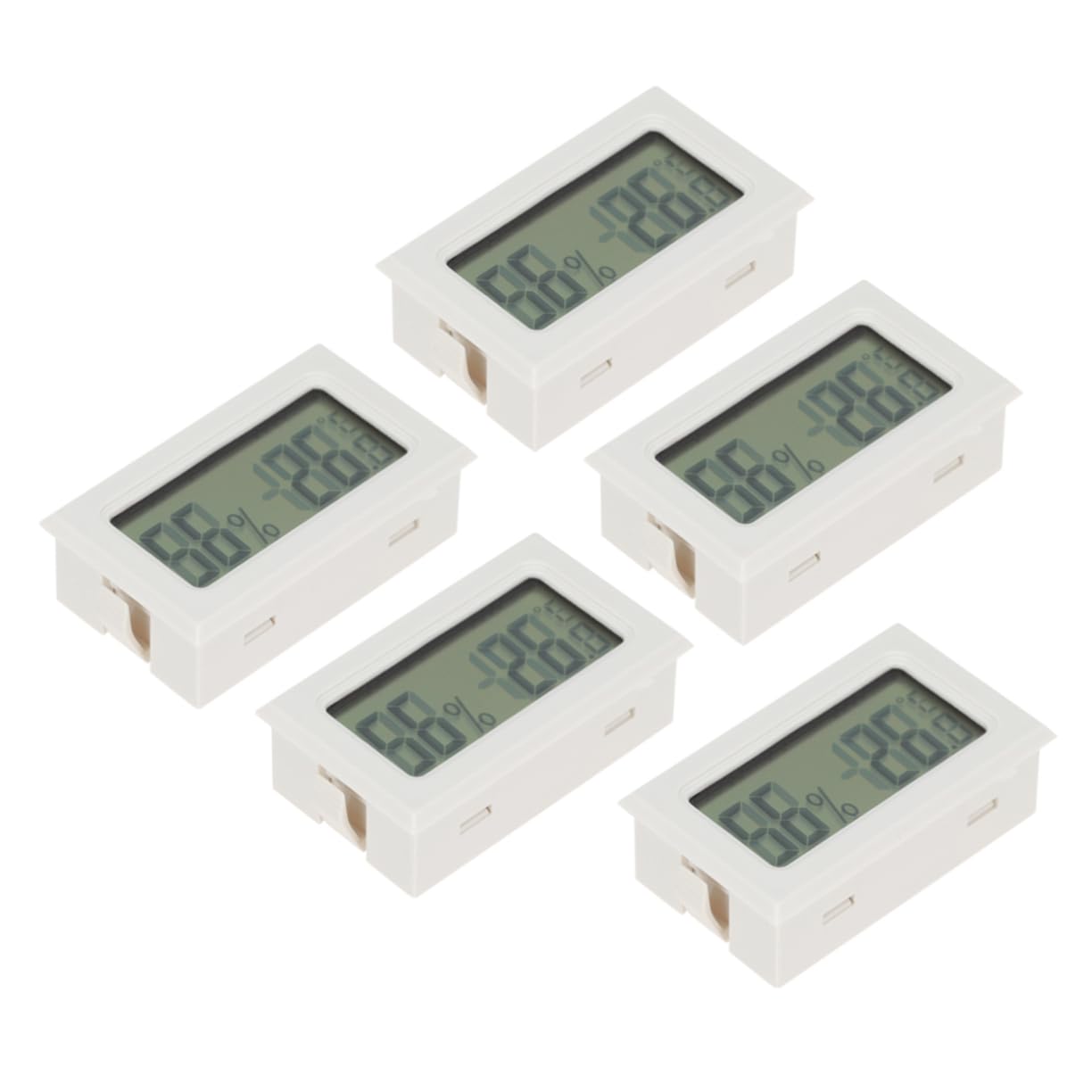 BESPORTBLE 15pezzi Termometro Igrometro Wireless Mini LCD per Terrari e Frigoriferi Misuratore di Temperatura e umidità per Rettili e Animali Domestici Realizzato Materiale Alta Stabilità e