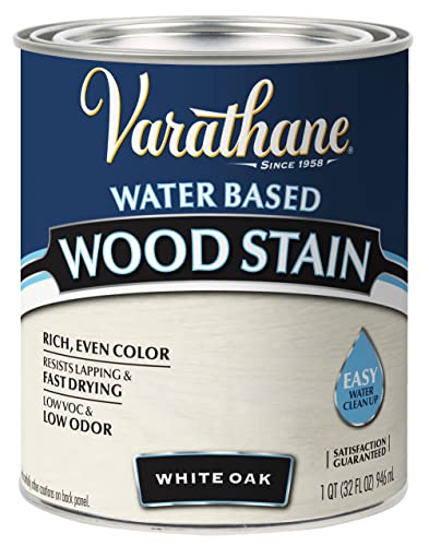 Comparison: Best Stain For White Oak Cabinets 2 Varathane 384807 Water Based Wood Stain, Quart, White Oak
