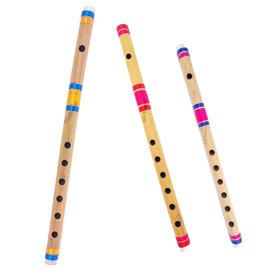 Buy SG Musical Indian Bamboo Pipe Combo C+B+C Scale flute indian