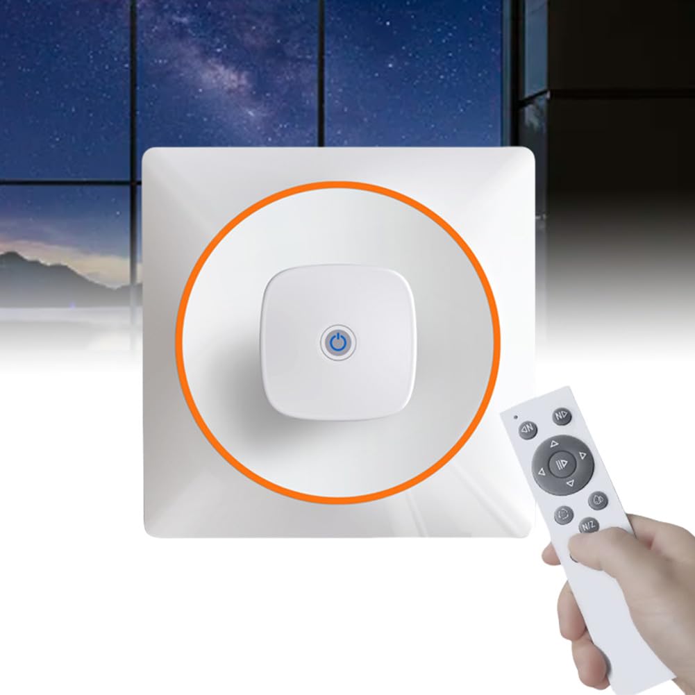 FHRKA Window Cleaner Robot, Household Smart Window Cleaner Machine, Window Vacuums With Water Spray Function (A)