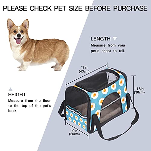 Sac de transport chat et chien portable bleu approuvé avion - 3