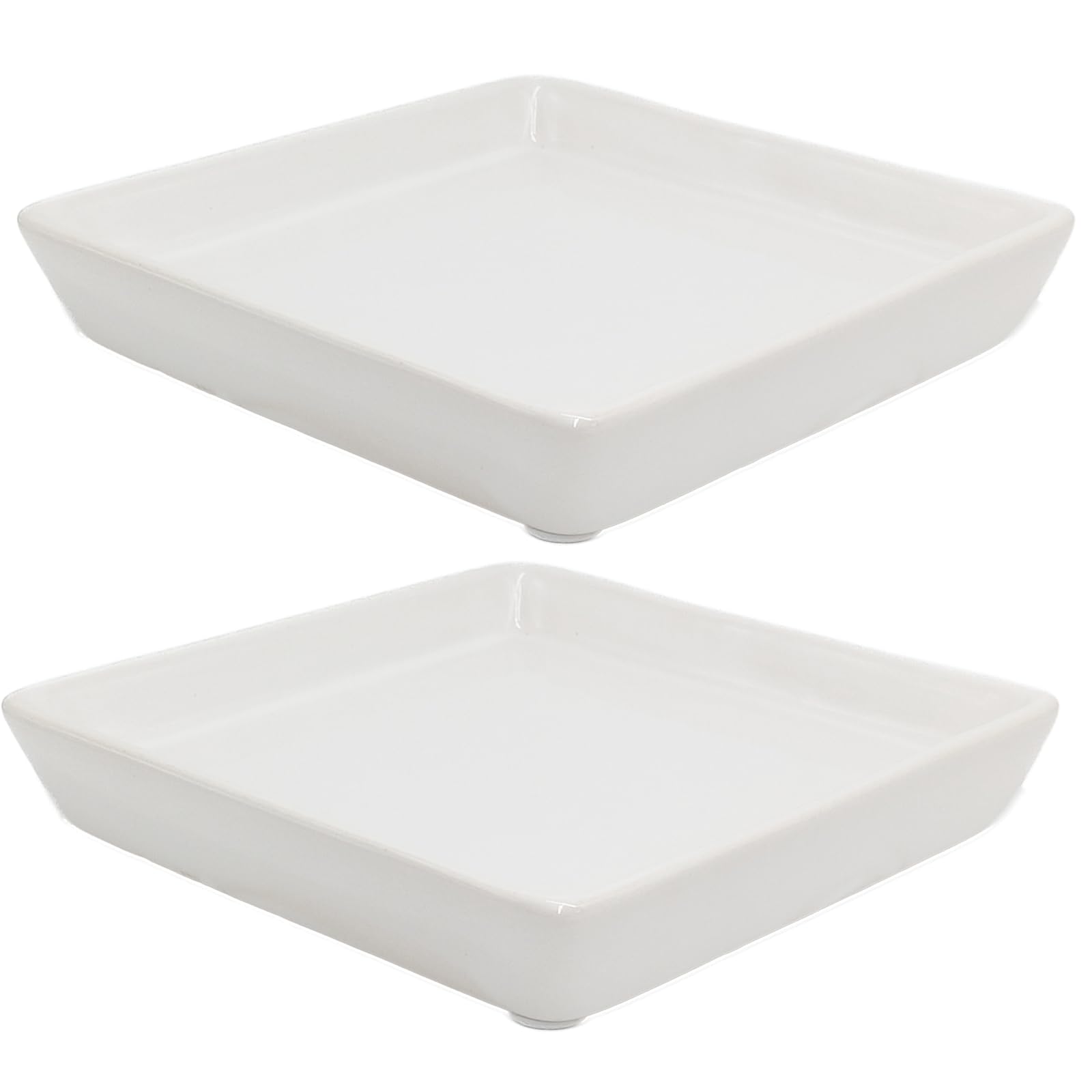 Square Ceramic Plant Saucer