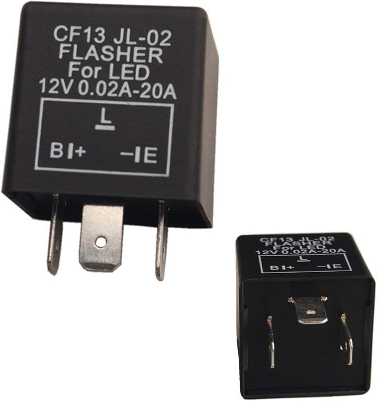 Relé eletrônico de pisca LED NC CF-13 EP34 3 pinos 12 V – 1 unidade