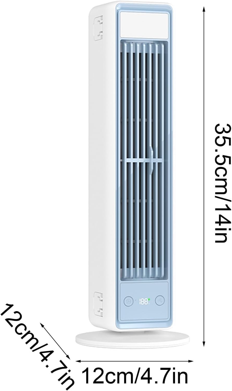 Tower Fan with Remote for Bedroom - Quiet Oscillating Standing Fan, 3 Speeds & 5 Modes, 12H Timer, Portable Cooling Bladeless Fans with Digital Display for Living Room, Home, Office