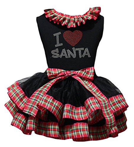 Chemise à carreaux Noël bébé et jupe anti-irritation confortable de Nb à 8 ans
