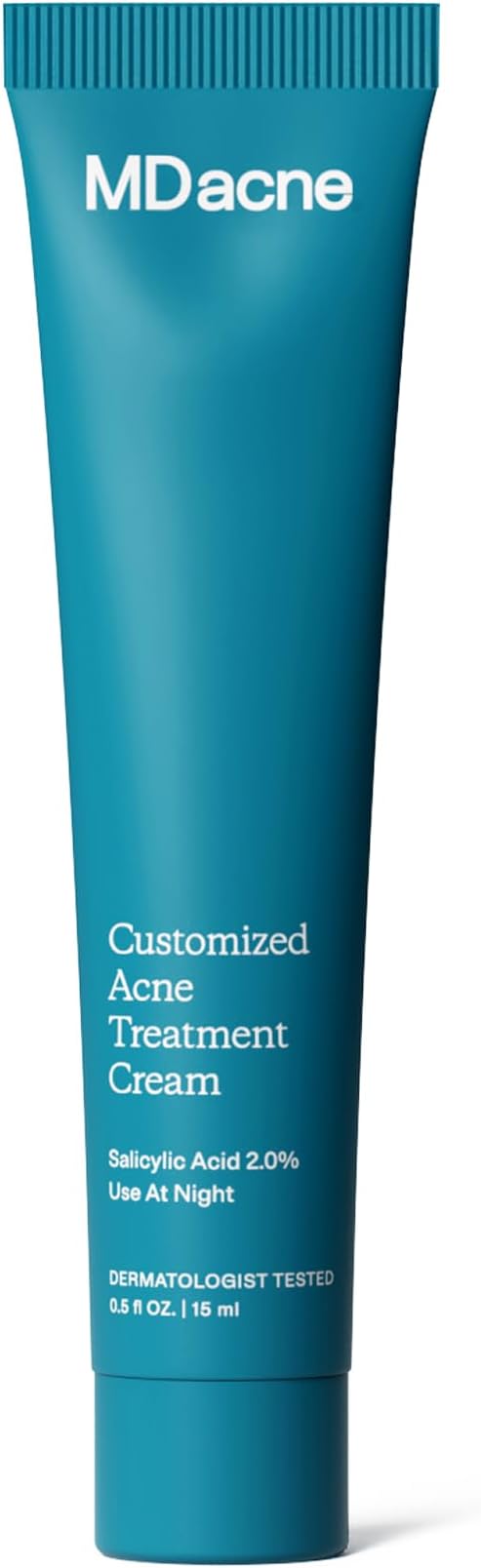 Salicylic Acid 2.0% - Acne Treatment Cream, Facial Exfoliant Unclog Pores, Prevents Blemishes, Blackheads, Wrinkles & Fine Lines, Reduce Irritation for Sensitive Acne-Prone Skin (1 Pack)