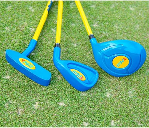 Kids Golf Club Set Right Hand R Flex Graphite Shafts Kompletny drewniany żelazny hybrydowy putter dla początkujących Chłopcy Dziewczyny Unisex Lekkie sportowe kije Trening młodzieżowy