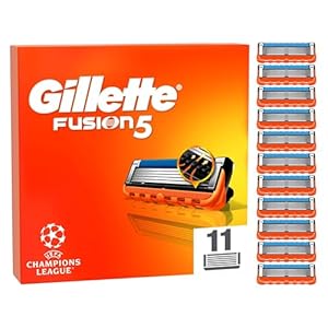 Gillette Fusion5 Blades, Men’s Shaving Refills Pack of 11, Precision Trimmer, Anti-Friction Razor