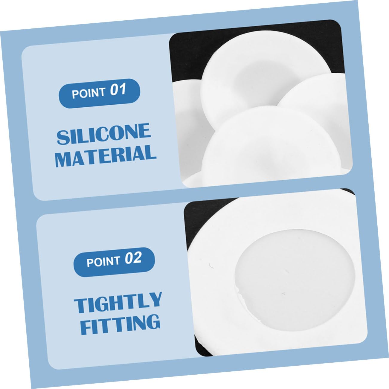 12pcs Stethoscope Replacement Parts Silicone Diaphragm Covers Protective Sleeves for Equipment