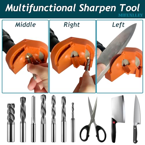  Portable Drill Bit Sharpening Tool, Dril Bit Sharpener, Multi-Purpose Drill Bit Grinder (Orange, Large)
| Dril Bit Shar