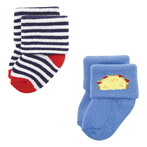 Image of Hudson Baby Baby 8-pack Cotton Rich Newborn and Terry Socks