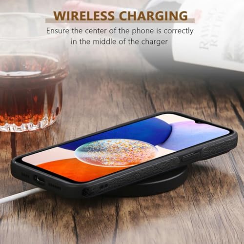 Image of KARWAN️ Genuine Leather Finish OneplusNord CE3 Lite Back Cover Case |Shockproof Design |Raised Edges for Camera & Screen Protection |Super Soft - Touch |Leather Case for OneplusNord CE3 Lite - Black