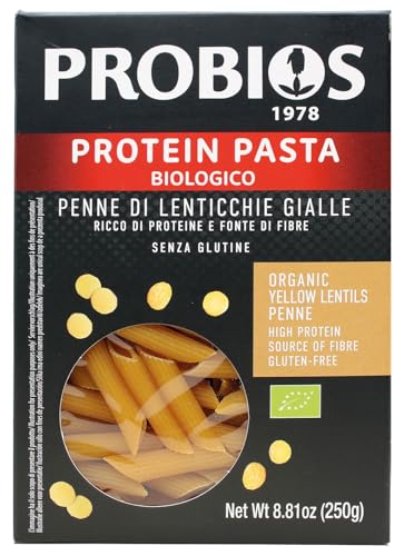 Probios Penne Lenticchie Gialle - 250 gr, Senza glutine