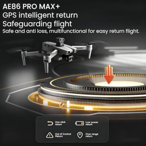Image of AE86ProMax Drones with camera for Adults 4k,3 Batteries,Gray | True 4K Video, Upgraded Touch Screen Tablet Remote,3-Axis Mechanical Gimbal,500g Payload,8000mAh About 45 Mins Endurance