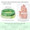 BOZAMBA 3 Pcs Natural Jade Bangle Bracelet for Women, 60mm Good Luck Bangle Wealth Healing Bracelet for Mother Grandmother, Christmas Birthday(light green) #4