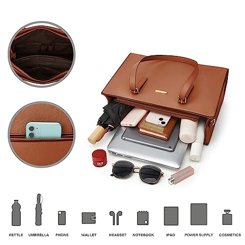 Image of Women Fashion Synthetic Leather Handbags Tote Bag Shoulder Bag Top Handle Satchel Purse Set