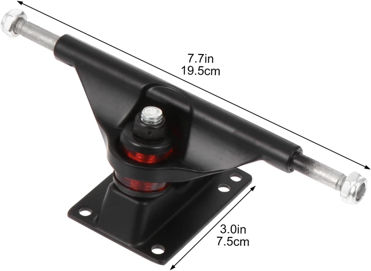 1set Double Tilt Skateboard Bridge Kit Bracket and Pu Wheels Accessories for Skateboard Enthusiasts Easy to Install and Replace Random Style
